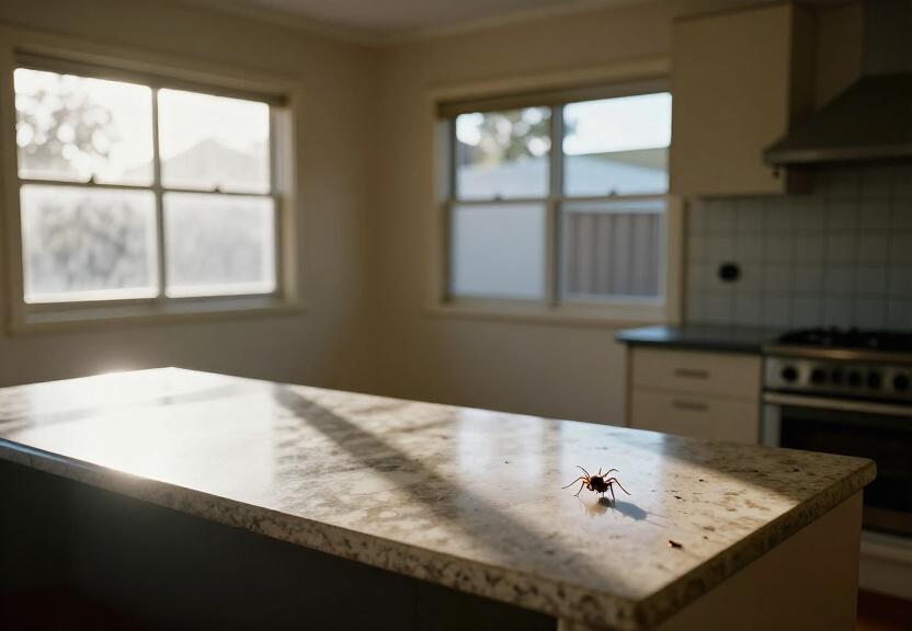 Ant trail in a Duffys Forest kitchen before treatment